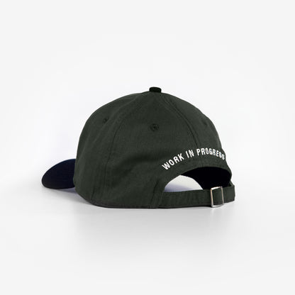 Dad Hat Logo Script Green