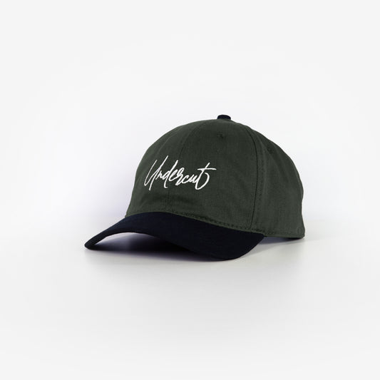 Dad Hat Logo Script Green